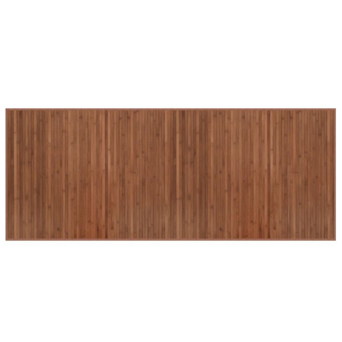 VIDAXL Tapis rectangulaire marron 80x200 cm bambou