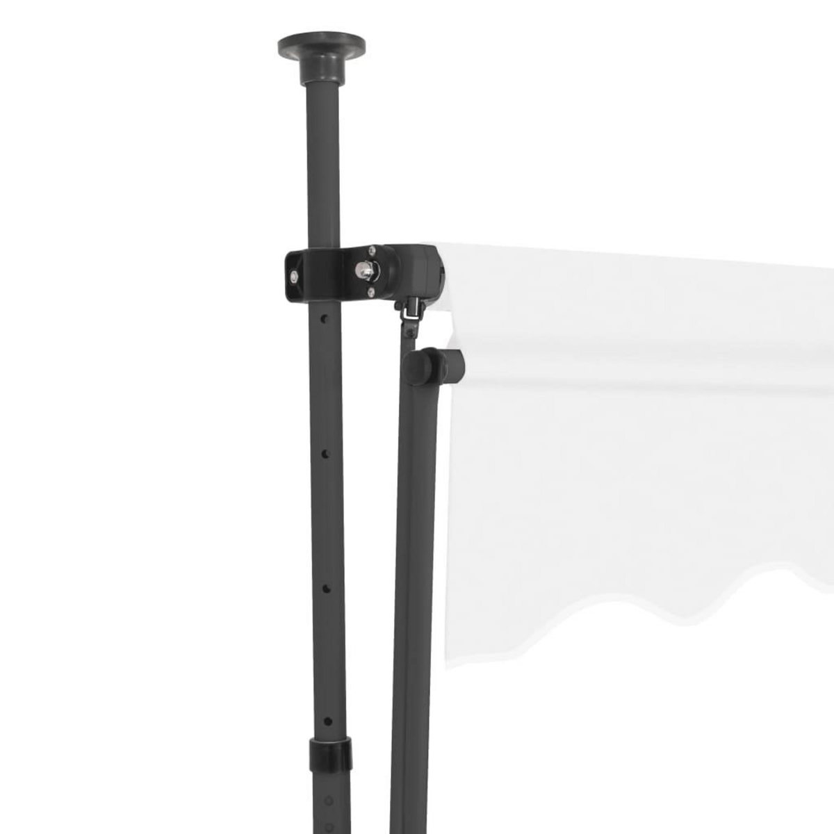 VIDAXL Auvent manuel retractable avec LED 150 cm Creme