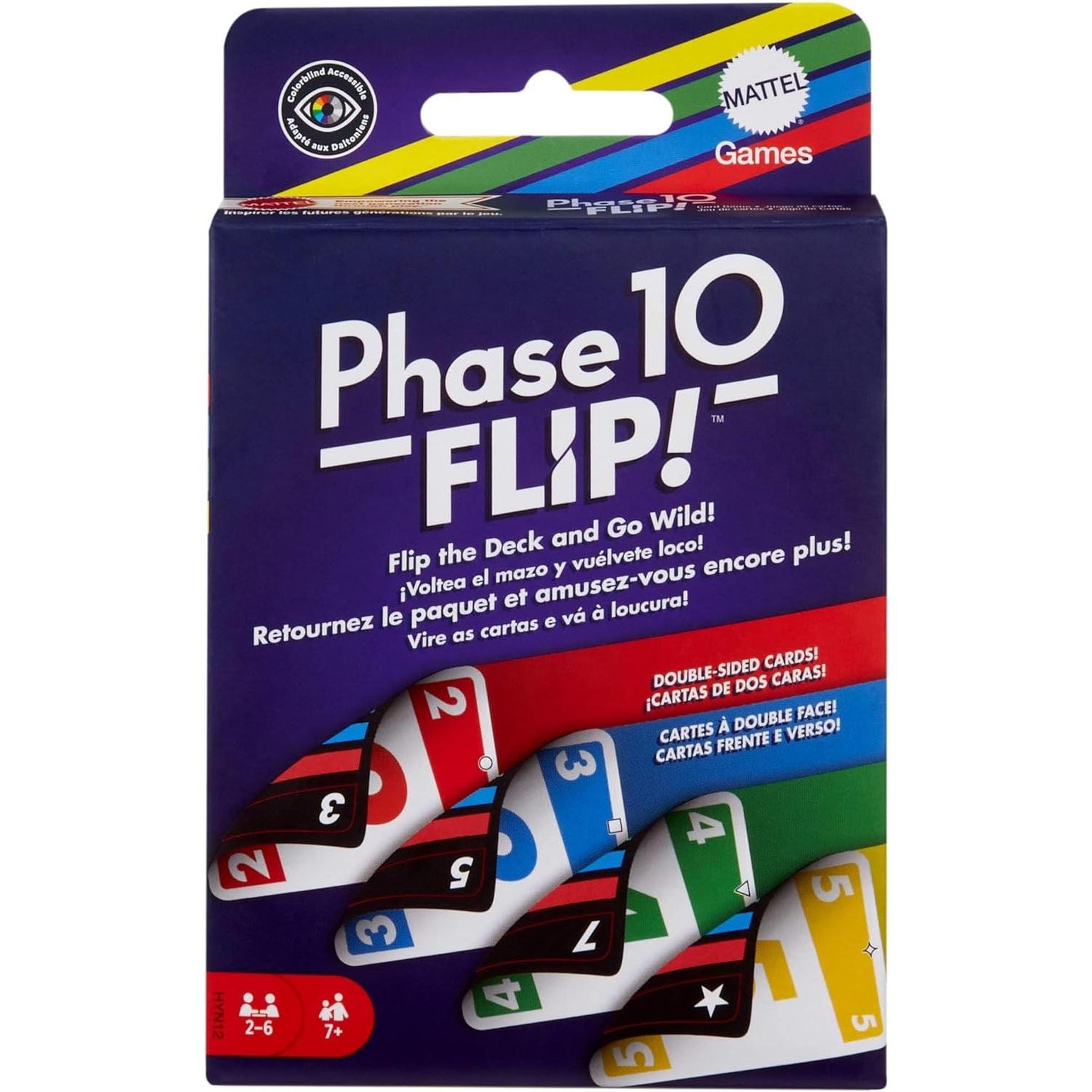 MATTEL Jeu de cartes Phase 10 Flip