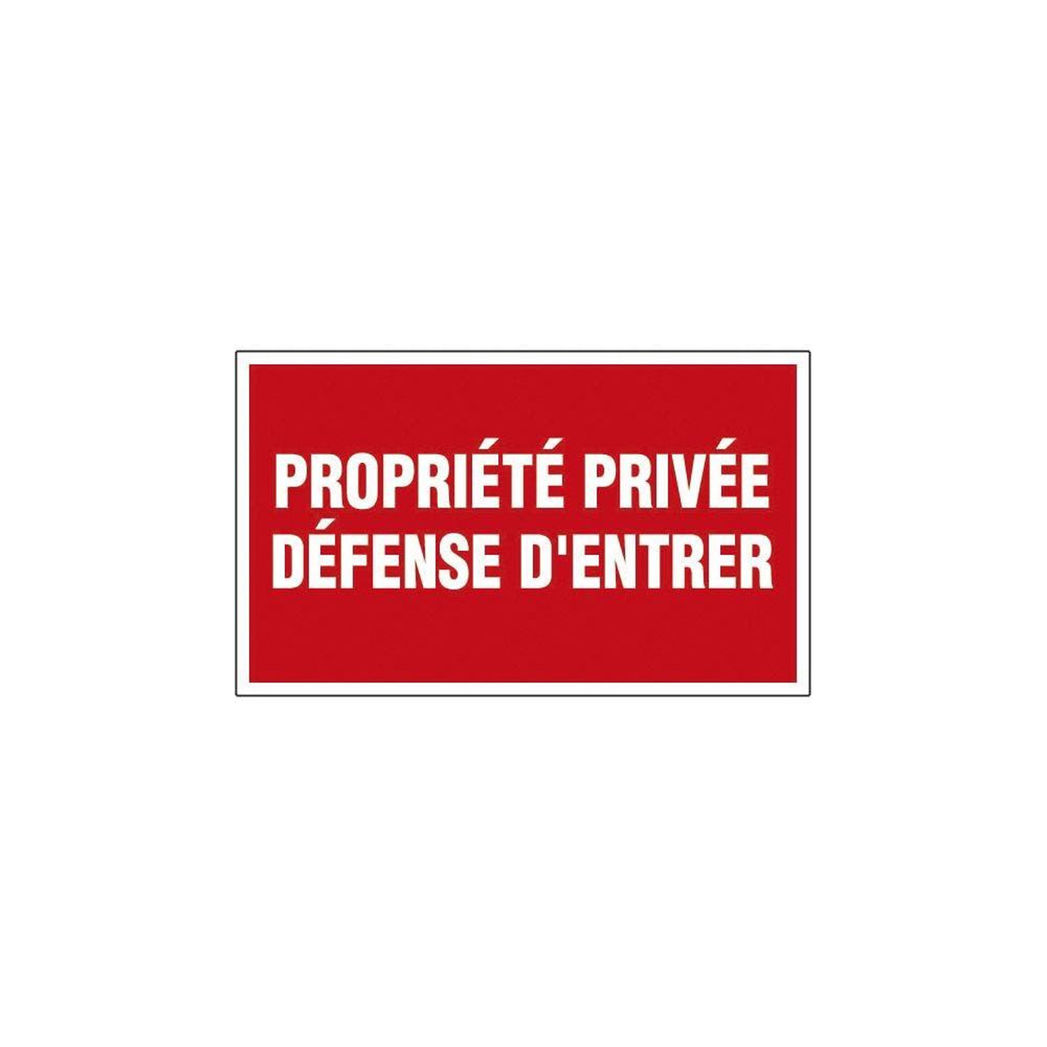 NOVAP Panneau propriété privée défense d'entrer-4160528