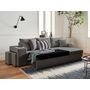 Voir la diapositive 3 : BEST MOBILIER California - canapé d'angle réversible convertible - avec coffre, tablette et poufs - en velours côtelé - 4 places