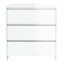 Voir la diapositive 3 : VIDAXL Buffet Blanc brillant 70x41x75 cm Bois d'ingenierie