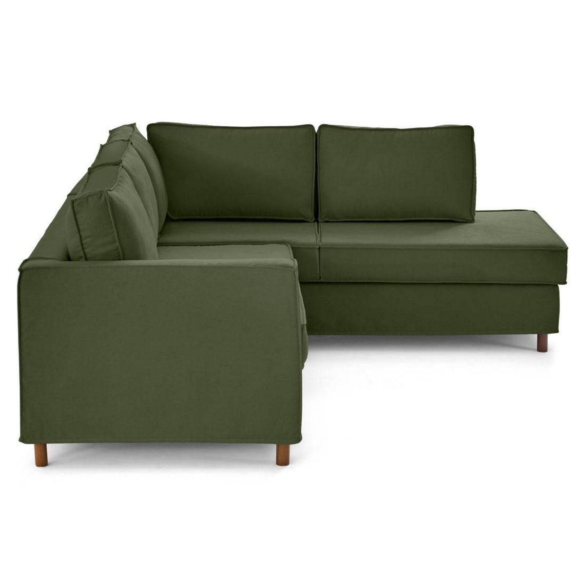 LISA DESIGN Jake - canapé déhoussable d'angle droit 5 places en tissu