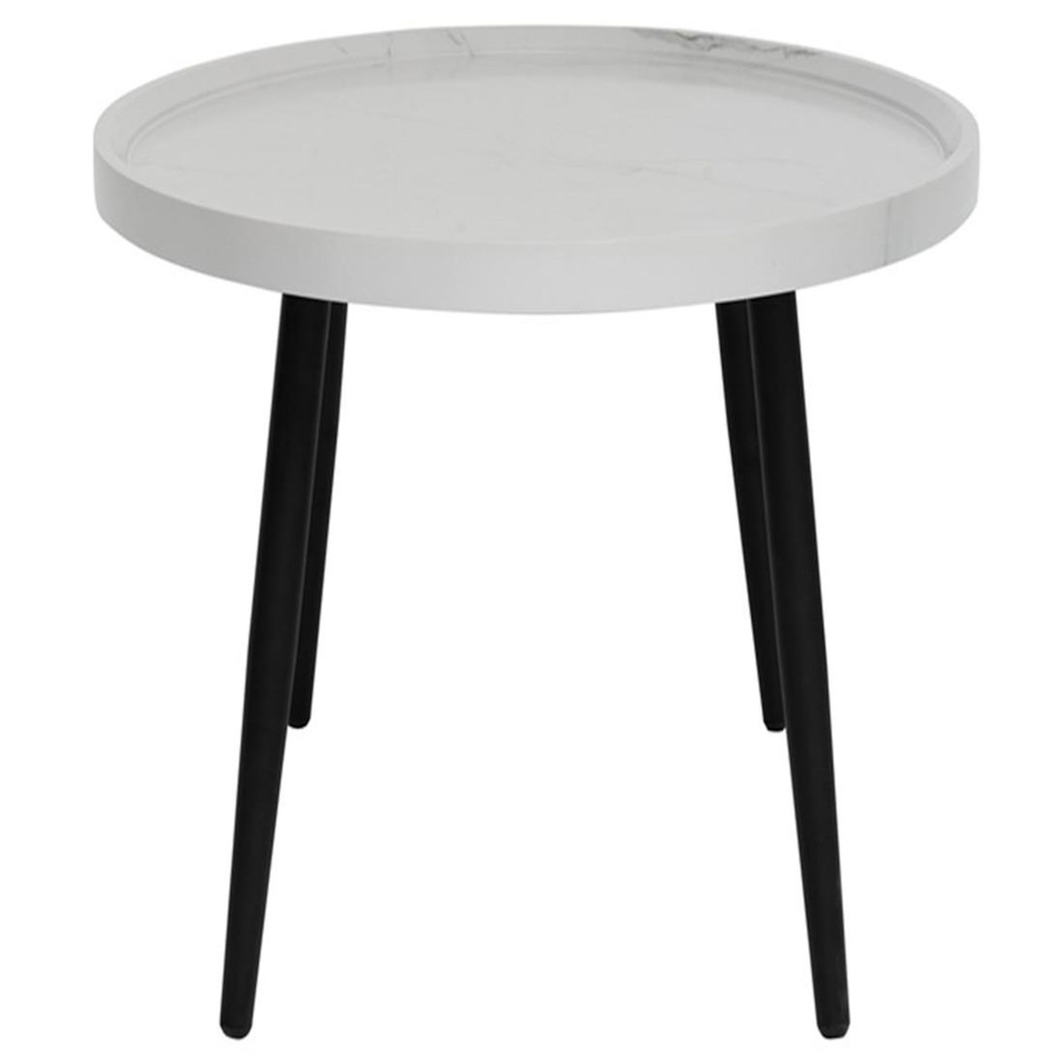 LISA DESIGN Helsinki - table basse - effet marbre - 80 cm