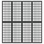 Voir la diapositive 3 : VIDAXL Cloison de separation pliable 4 panneaux 160x170 cm Noir
