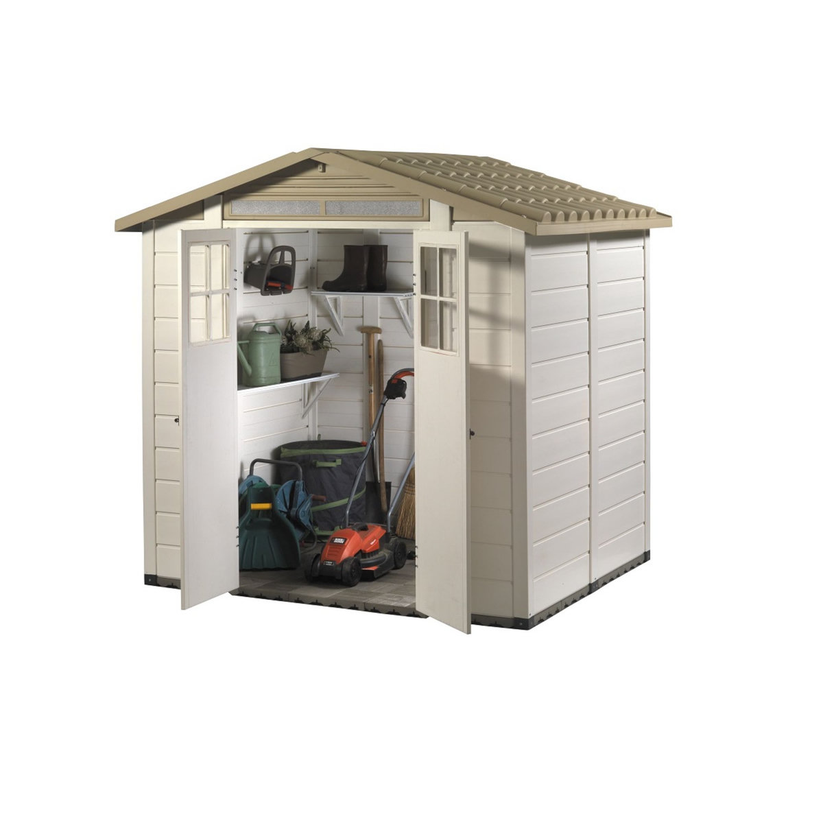 Habrita Abri de jardin résine - Avec plancher - 6,03m² - EVO240