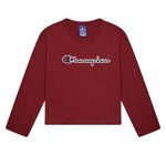 CHAMPION T shirt Manches longues  Fille Champion 404233. Coloris disponibles : Rouge