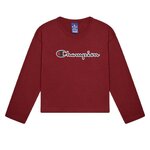 CHAMPION T shirt Manches longues  Fille Champion 404233. Coloris disponibles : Rouge