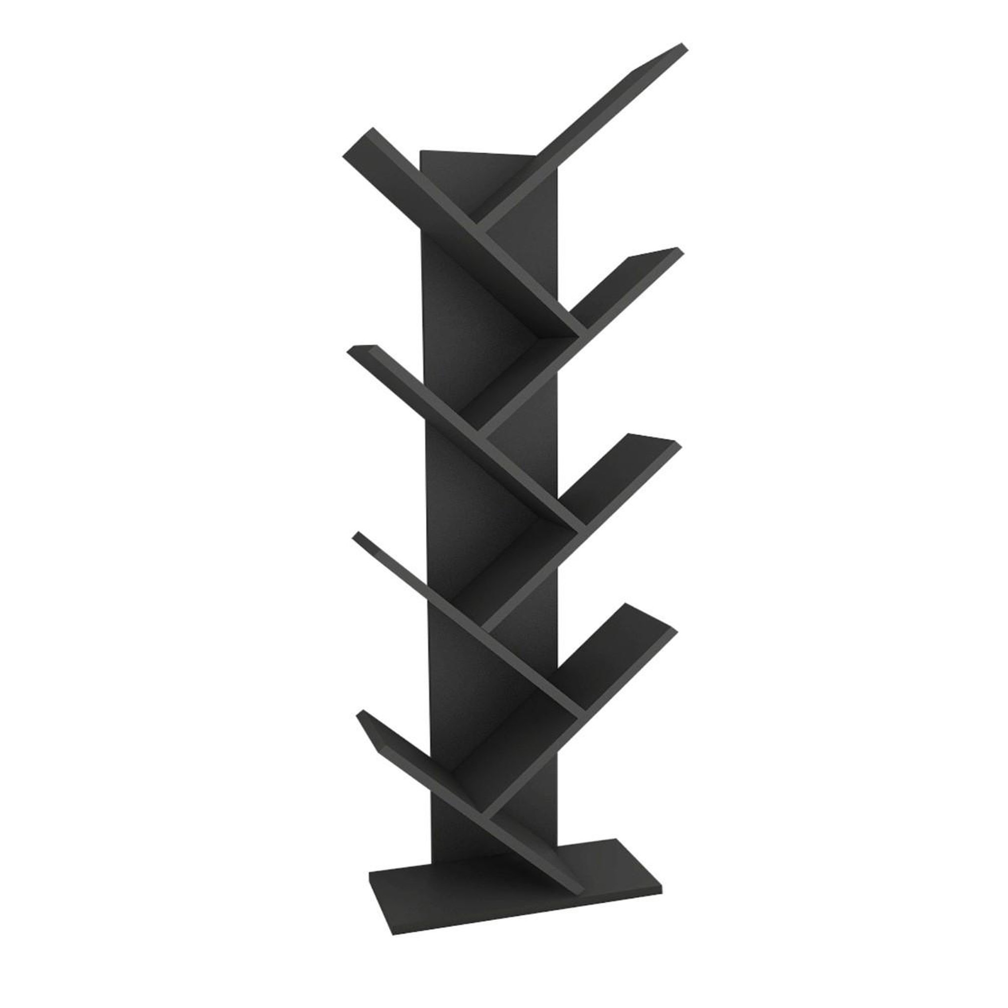 Habitat et Jardin Bibliothèque en bois  Hitit  - 46 x 22 x 128 cm - Gris anthracite