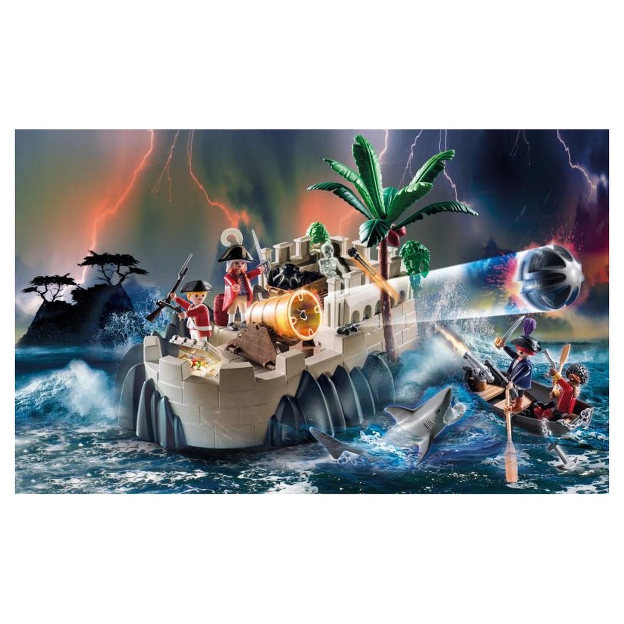Voir la diapositive 3 : PLAYMOBIL 70413 - Pirates - Bastion des soldats