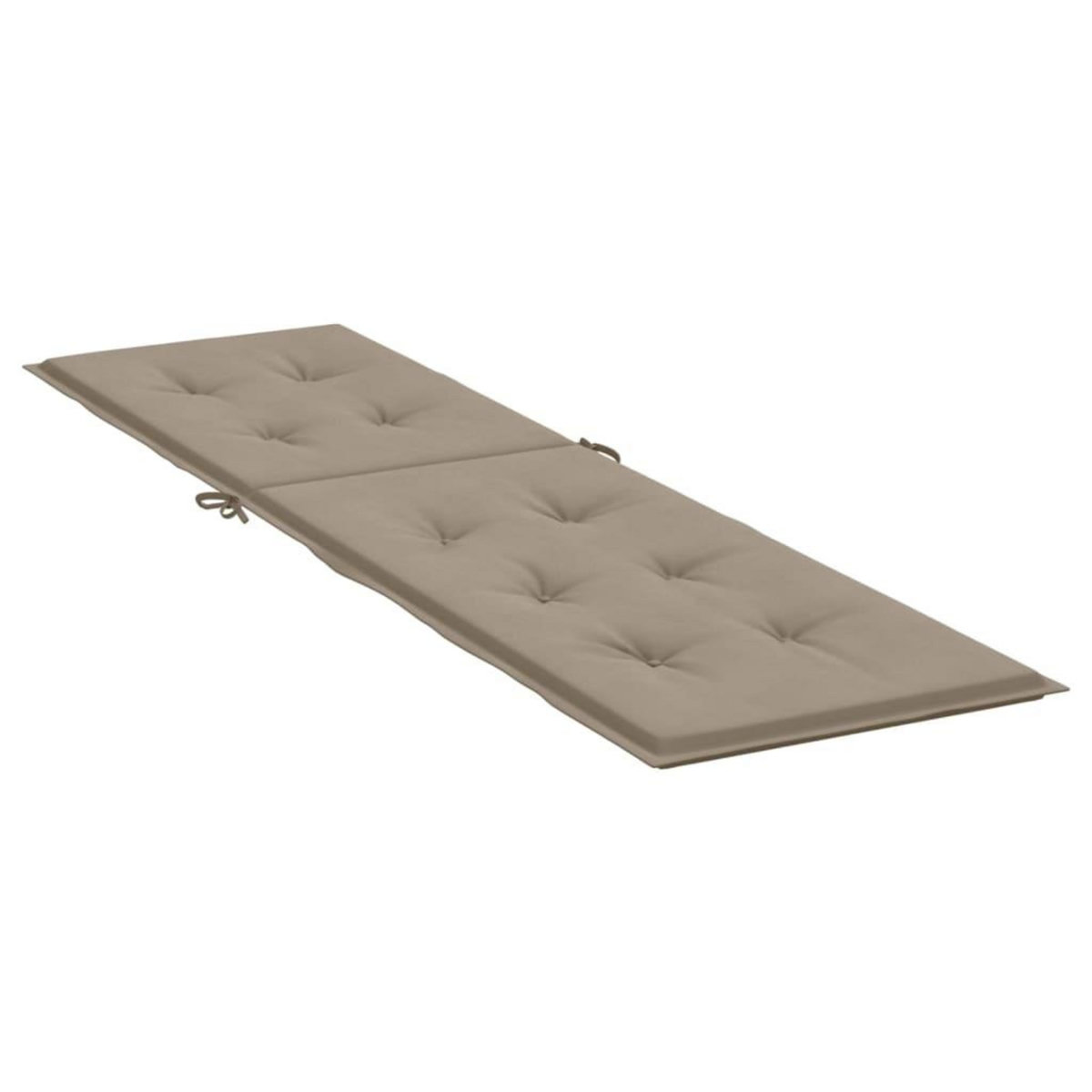 VIDAXL Coussin de chaise de terrasse taupe (75+105)x50x4 cm