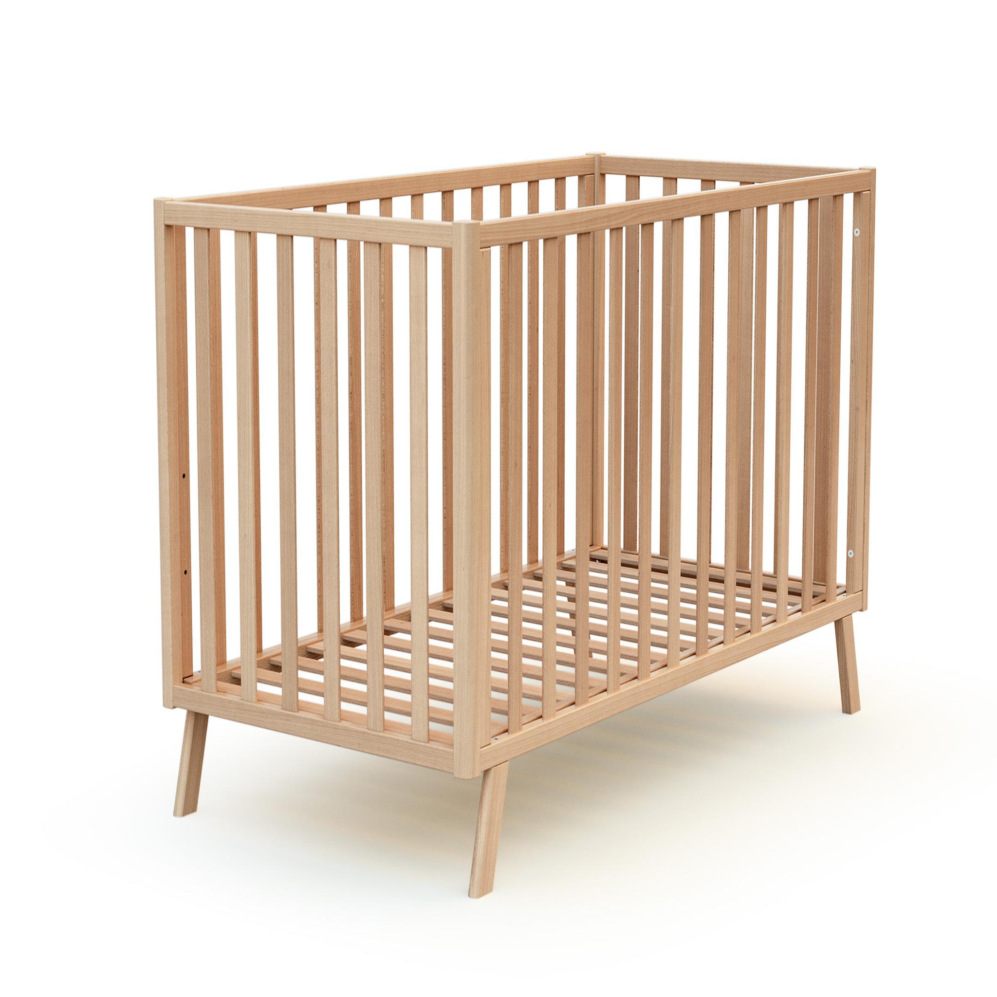 Voir la diapositive 4 : AT4 Lit bébé évolutif CONFORT en bois