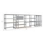 Voir la diapositive 2 : Concept rangement de garage MODULÖ STORAGE SYSTEME EXTENSION 6 étagères 24 plateaux longueur 605 cm pour garage
