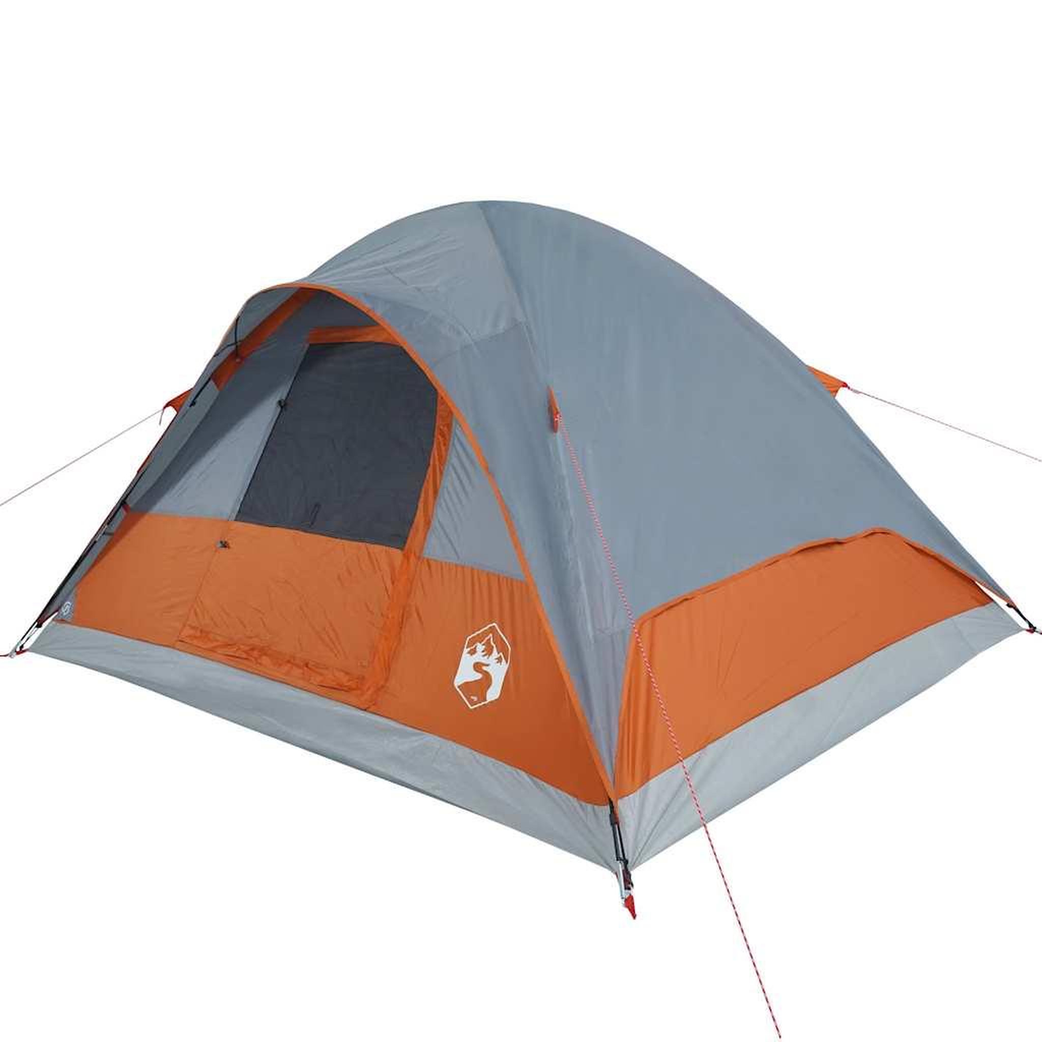 Voir la diapositive 4 : VIDAXL Tente familiale a dome 6 personnes orange impermeable