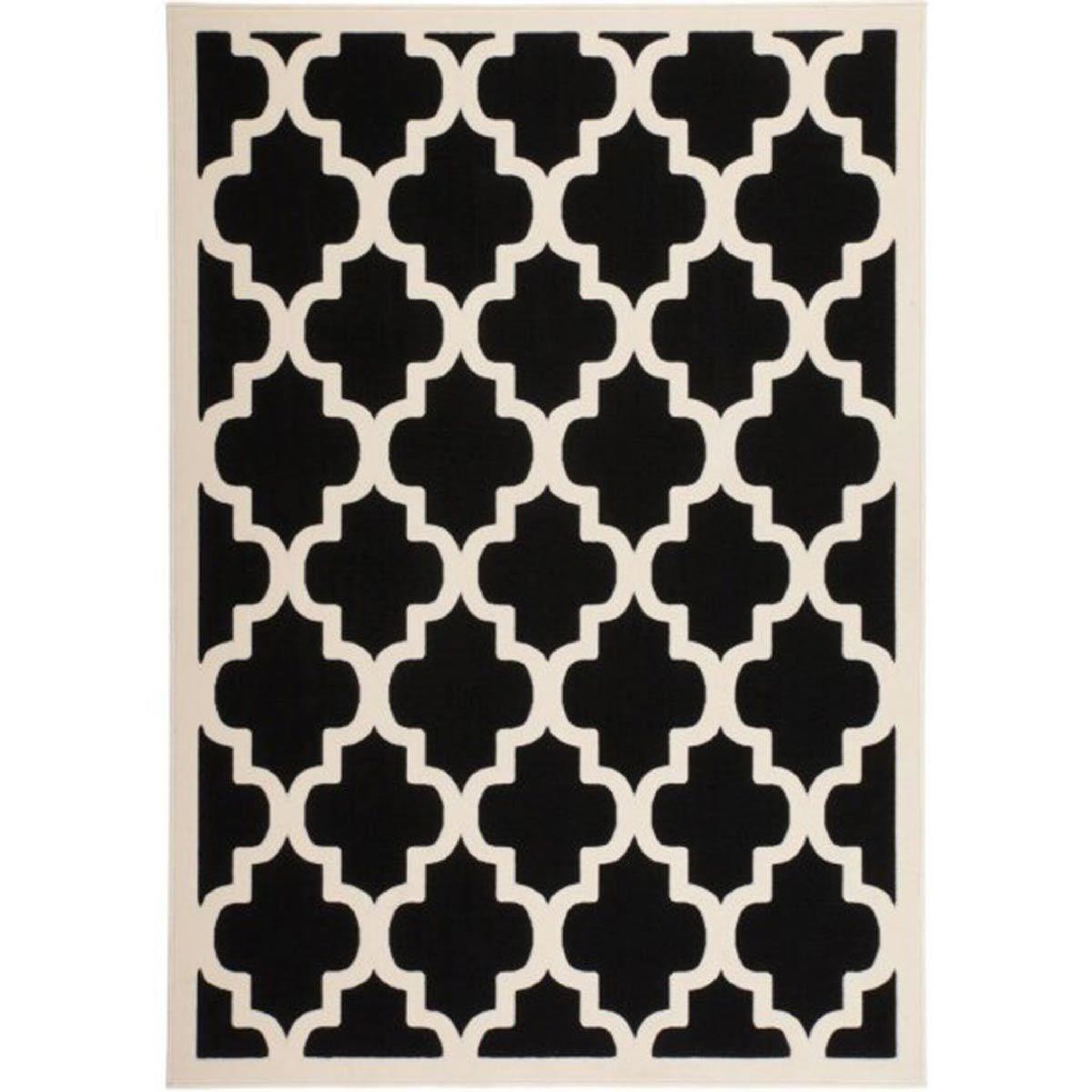 Voir la diapositive 1 : Paris Prix Tapis vintage à poils courts  manolya  noir