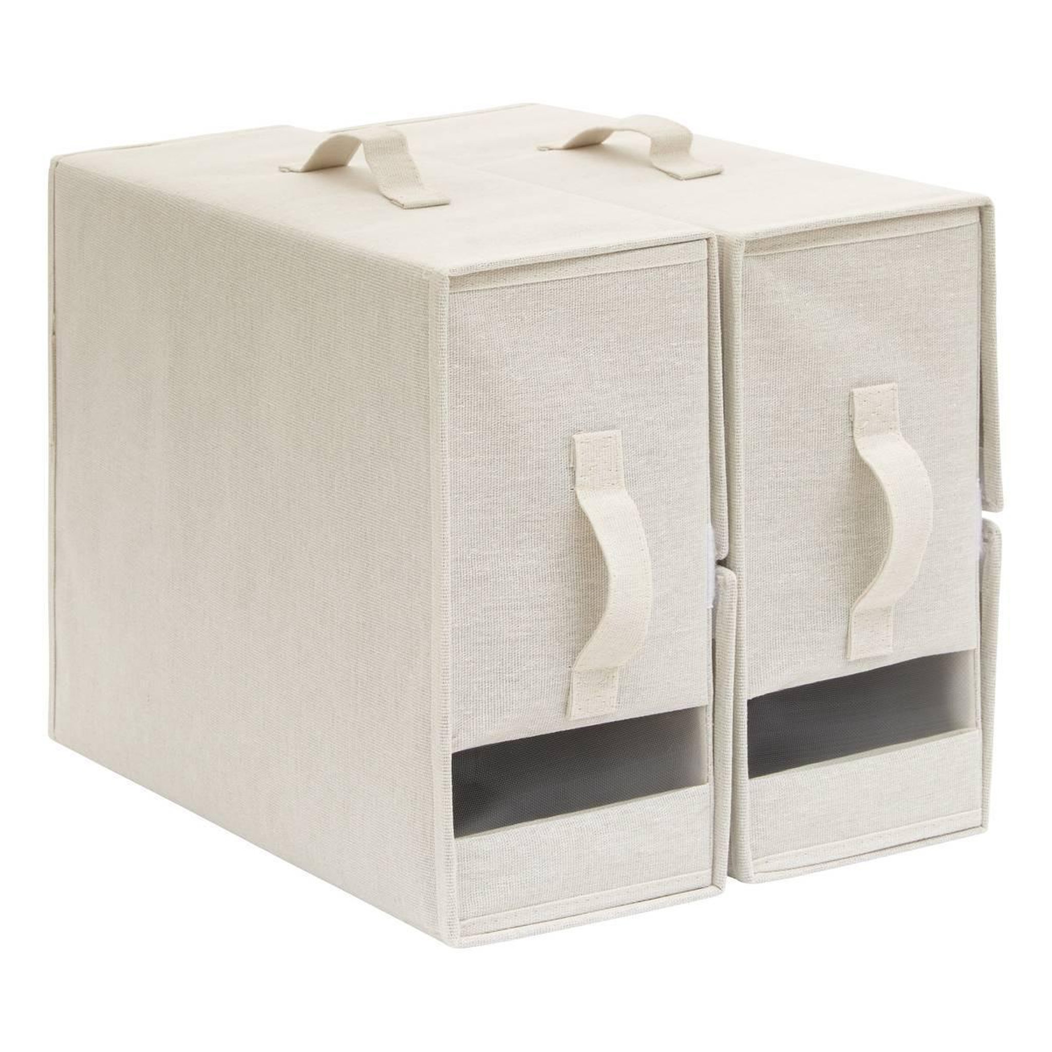 FIVE Lot de 2 Housses de Rangement  Dressy  41cm Beige