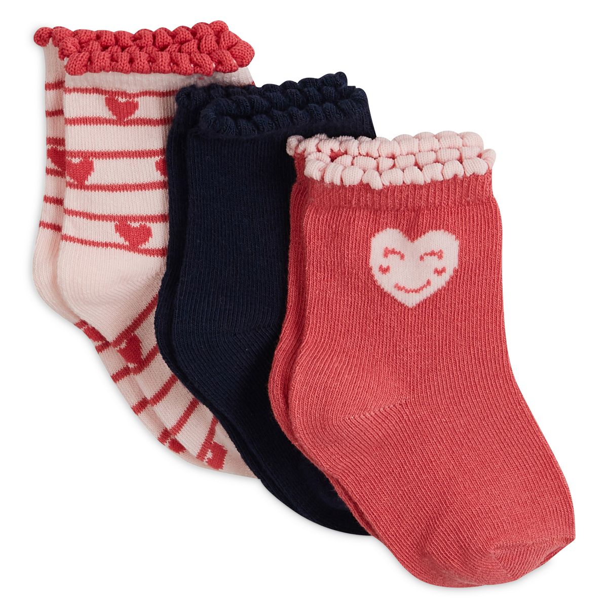 IN EXTENSO Lot de 3 paires de chaussettes bébé fille