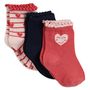 Voir la diapositive 1 : IN EXTENSO Lot de 3 paires de chaussettes bébé fille