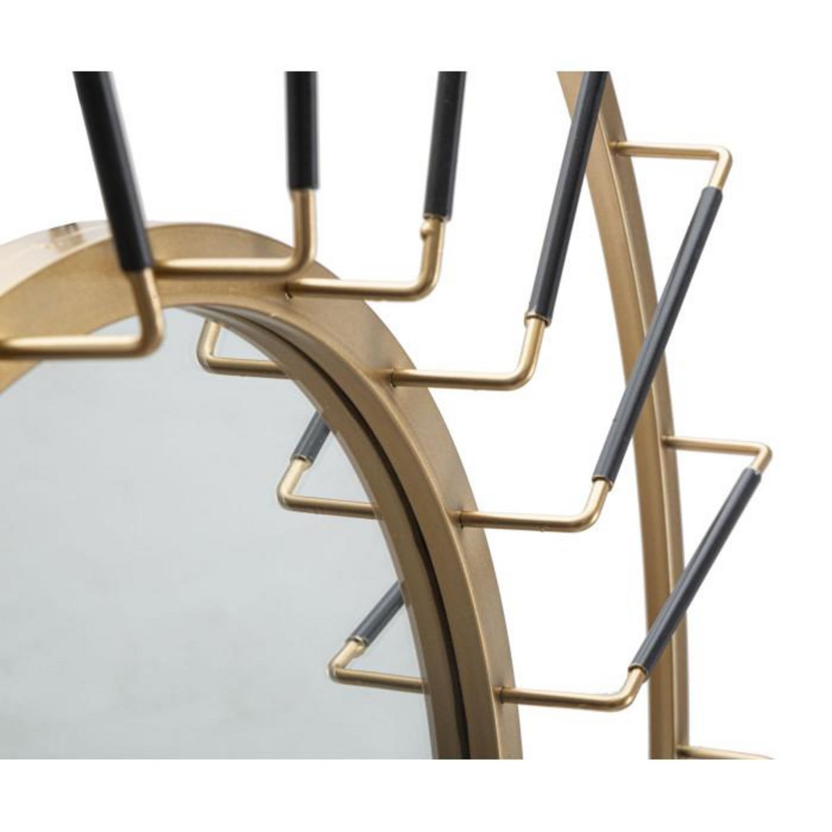 Paris Prix Miroir Mural Déco  Blake  81cm Or & Noir