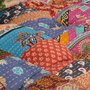 Voir la diapositive 4 : VIDAXL Pouf Patchwork Tissu