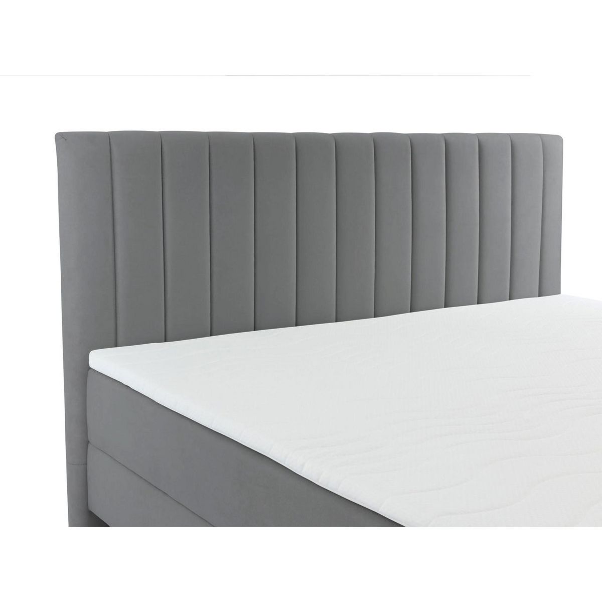 BEST MOBILIER Maria - lit boxspring - 160x200 - en velours - coffres et surmatelas inclus