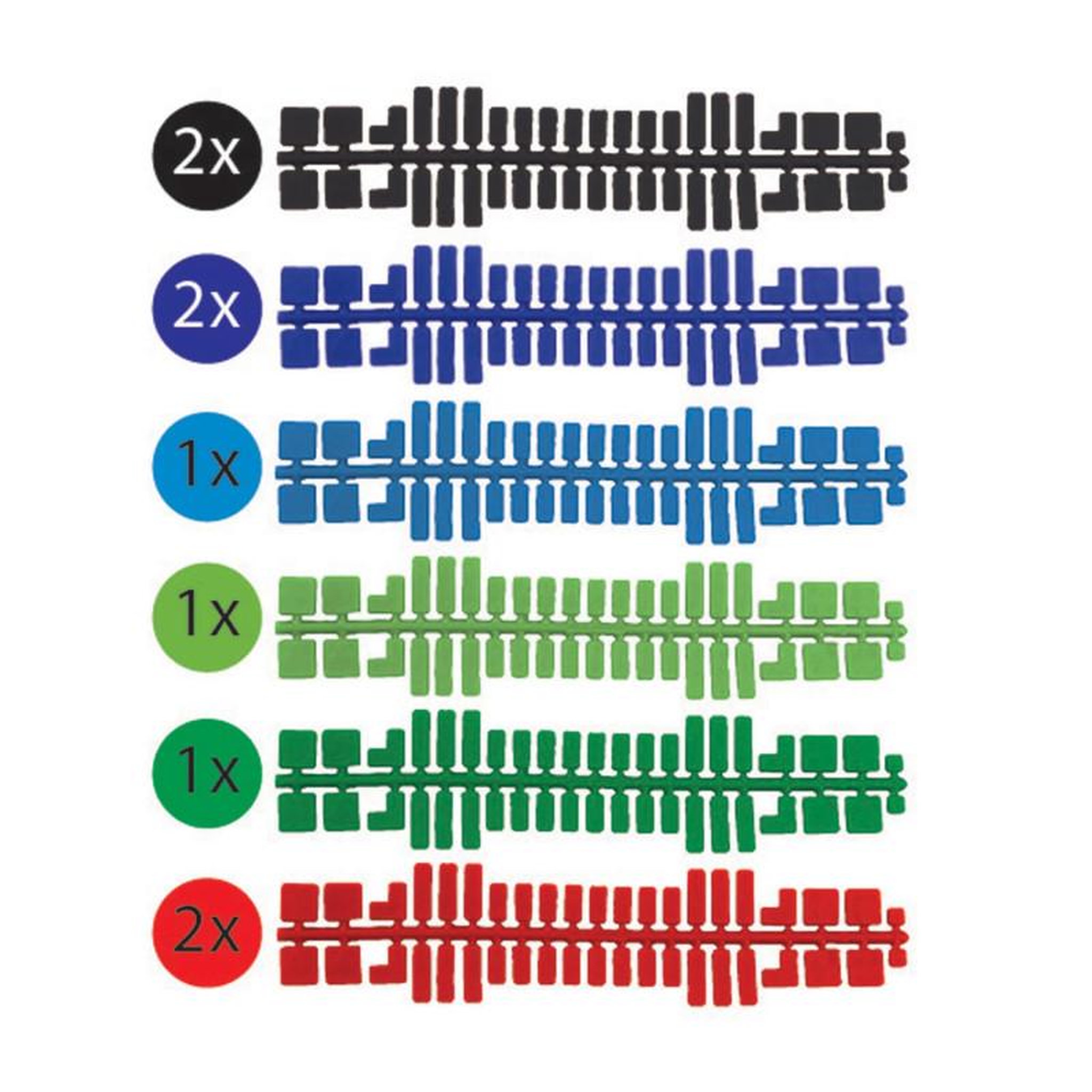 Voir la diapositive 2 : MINISTECK Ministeck Color strips, 9st.
