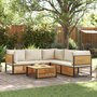 Voir la diapositive 1 : VIDAXL Salon de jardin avec coussins 6 pcs bois d'acacia solide