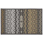 Voir la diapositive 1 : Paris Prix Tapis Déco Rectangle  Zaparos  50x80cm Or & Gris