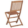 Voir la diapositive 5 : VIDAXL Chaises pliables d'exterieur lot de 4 Bois d'acacia solide