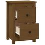 Voir la diapositive 4 : VIDAXL Table de chevet Marron miel 40x35x61,5 cm Bois de pin solide