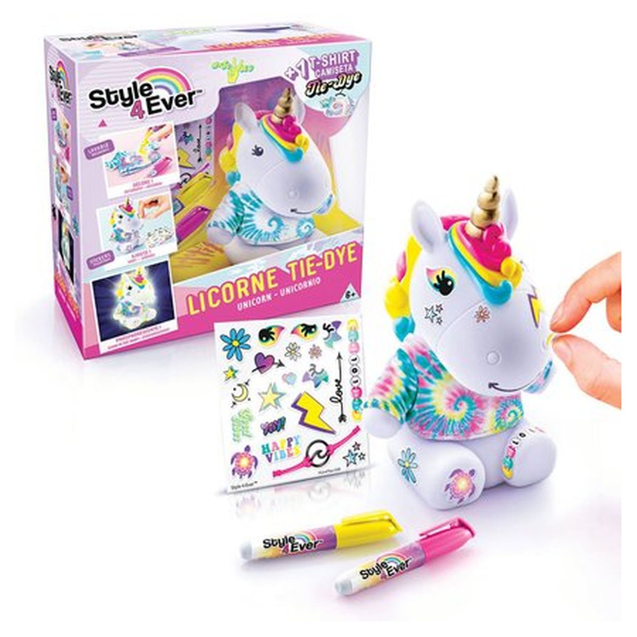 CANAL TOYS Kit Tie and Dye thème Licorne