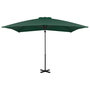 Voir la diapositive 2 : VIDAXL Parasol de jardin en porte-a-faux et poteau en aluminium vert