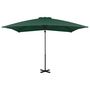 Voir la diapositive 2 : VIDAXL Parasol de jardin en porte-a-faux et poteau en aluminium vert