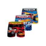 FREEGUN Lot de 3 boxers enfant Hot Wheels. Coloris disponibles : Bleu