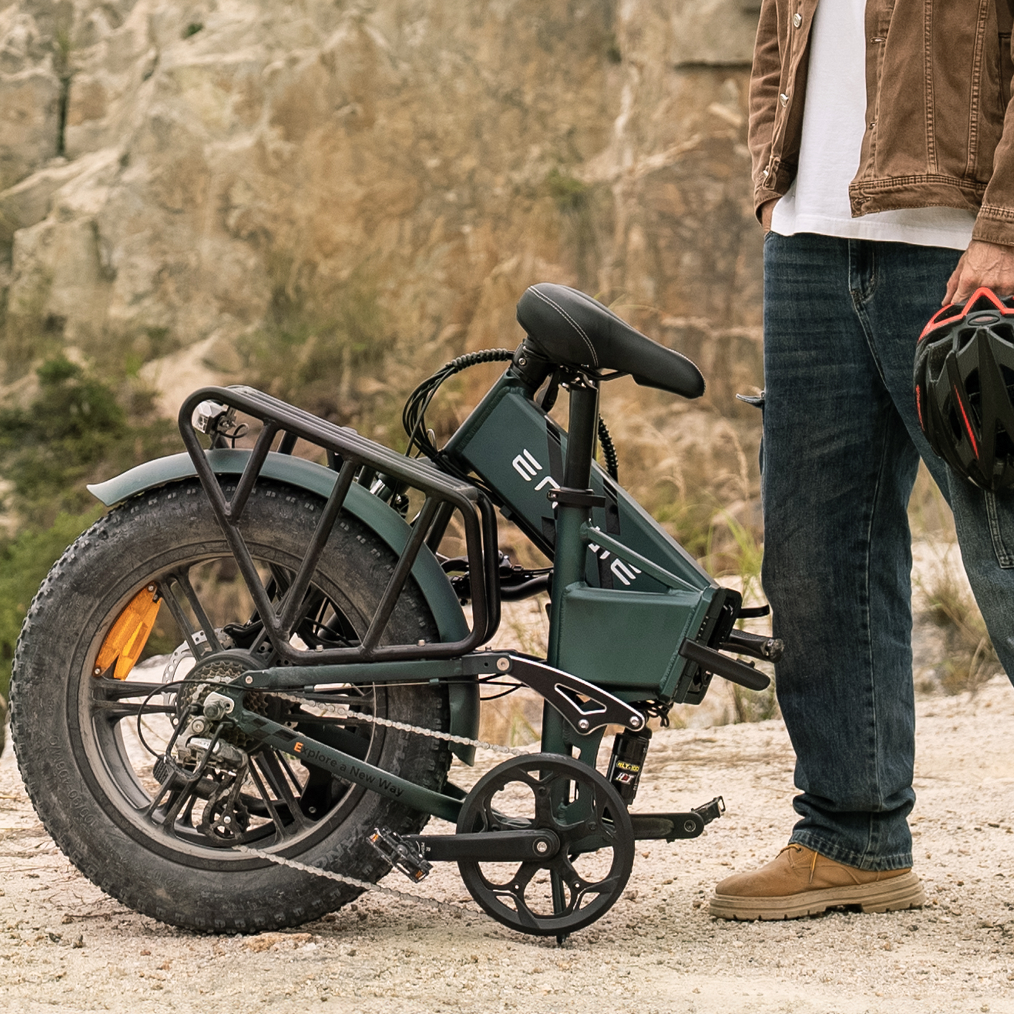 Voir la diapositive 4 : ENGWE Vélo électrique pliant ENGWE ENGINE PRO 2.0 à gros pneus, capteur de couple