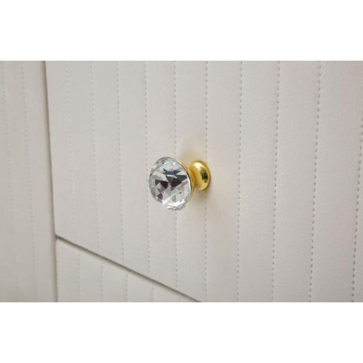 Paris Prix Buffet Design Effet Marbre  Montpellier  120cm Crème & Or