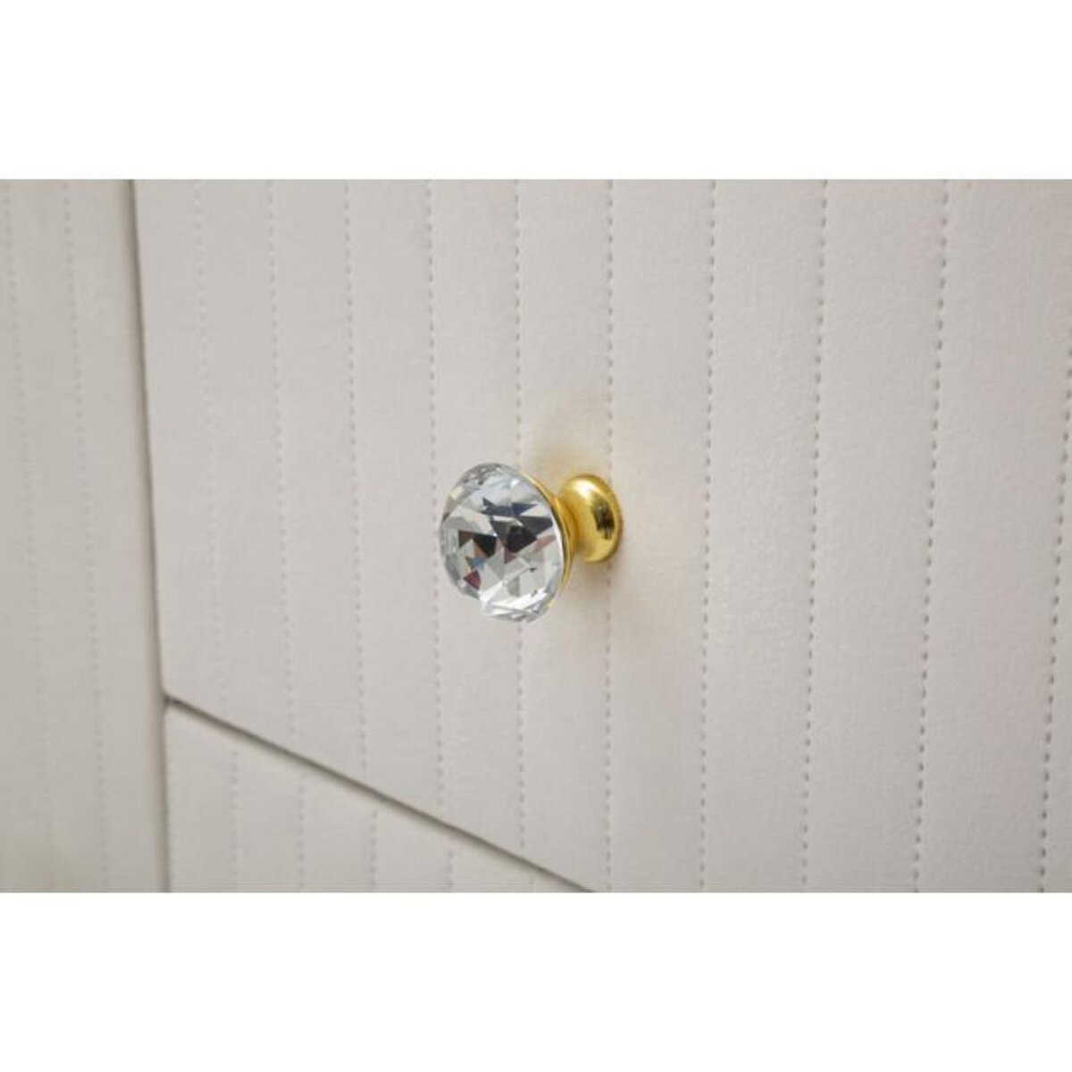 Paris Prix Buffet Design Effet Marbre  Montpellier  120cm Crème & Or