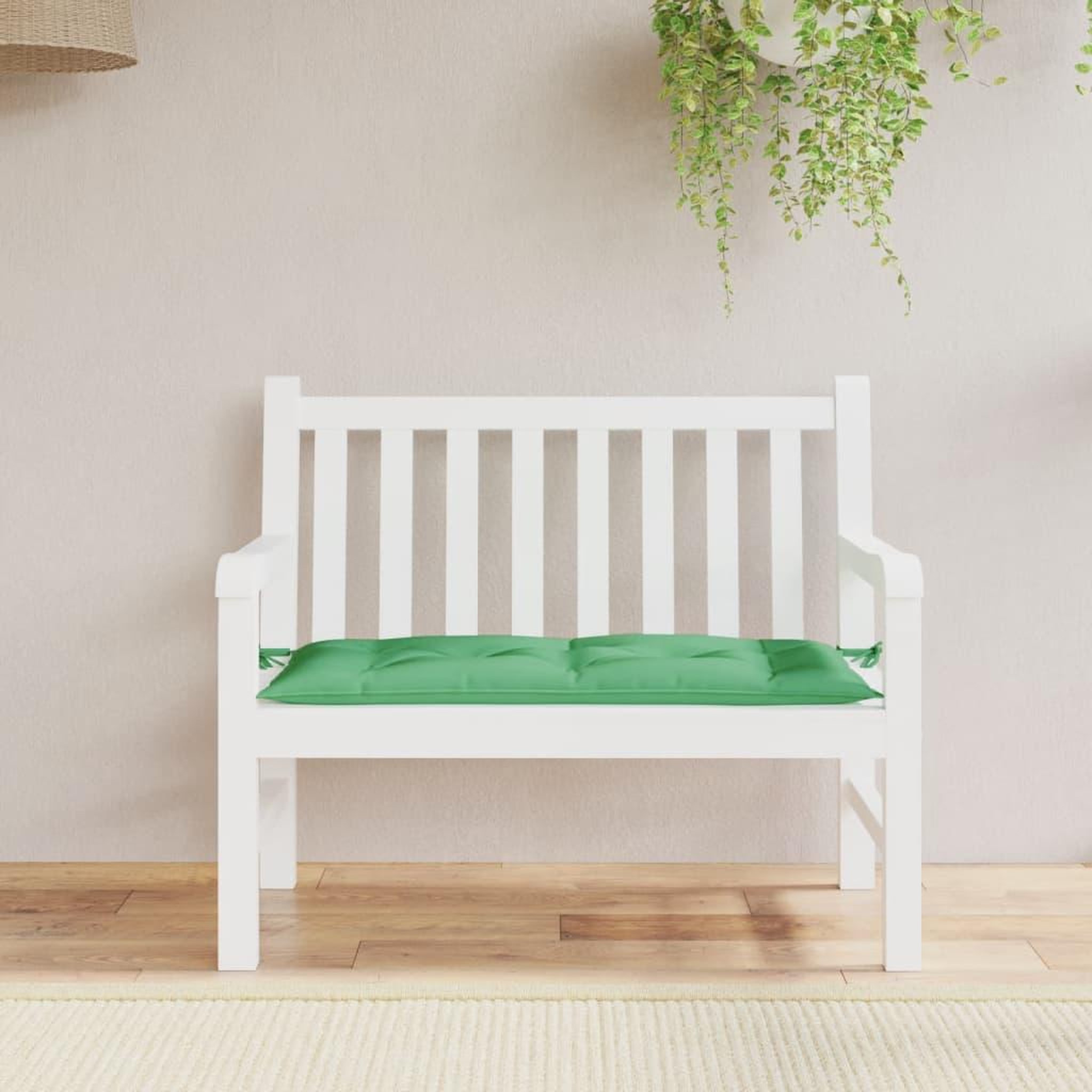 Voir la diapositive 1 : VIDAXL Coussin de banc de jardin vert 100x50x7 cm tissu oxford