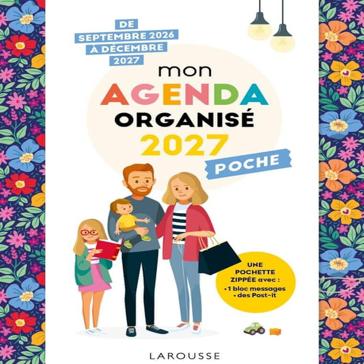 MON AGENDA ORGANISEE POCHE. DE SEPTEMBRE 2026 A DECEMBRE 2027, EDITION 2027, Larousse
