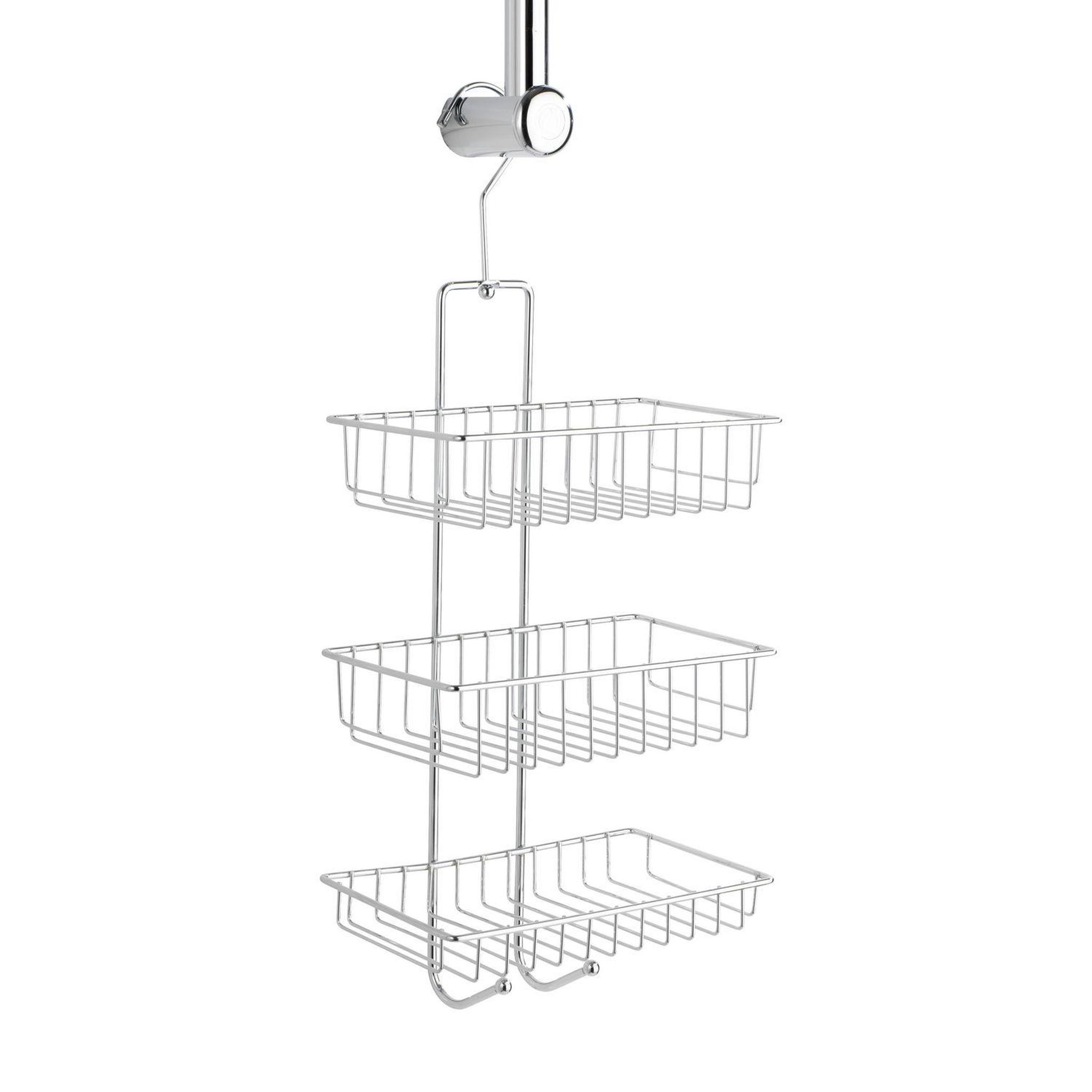 Wenko Etagère de douche nivala - l. 22 x h. 50 cm - argent