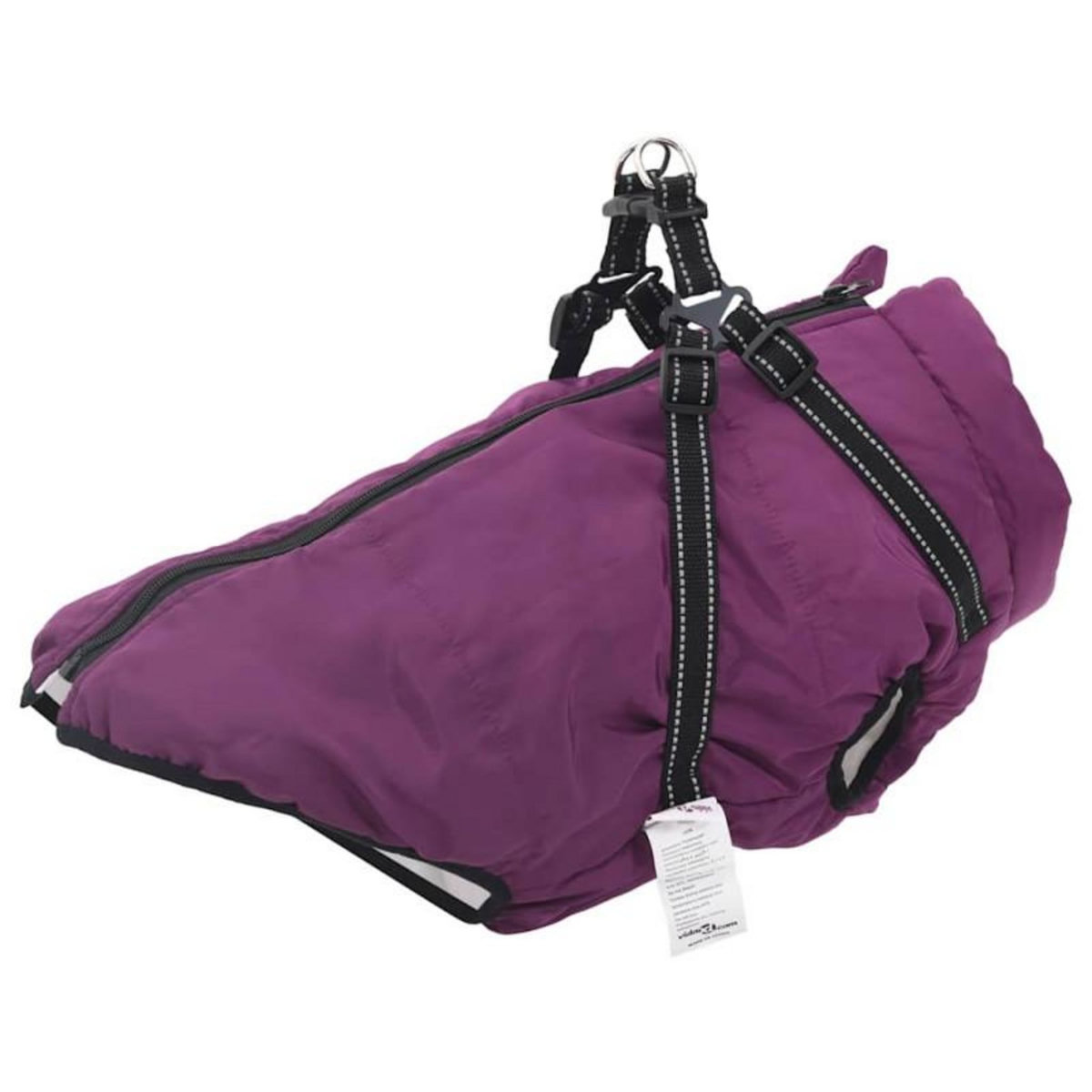 VIDAXL Manteau pour chiens avec harnais imperméable réfléchissant L44