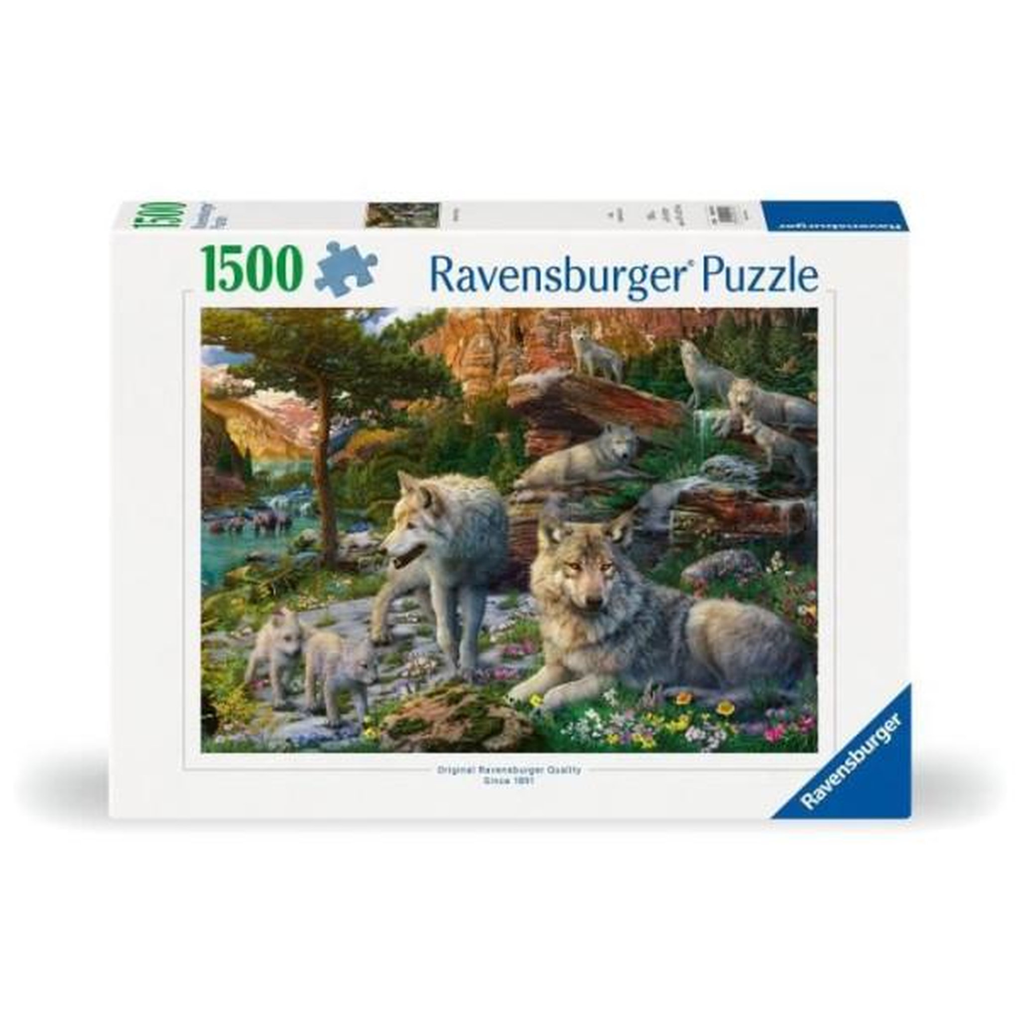 Voir la diapositive 2 : RAVENSBURGER Puzzle 1500 pieces loups au printemps, adultes & enfants des 14 ans, puzzle de qualité supérieure 80x60cm, 12000719, ravensbur