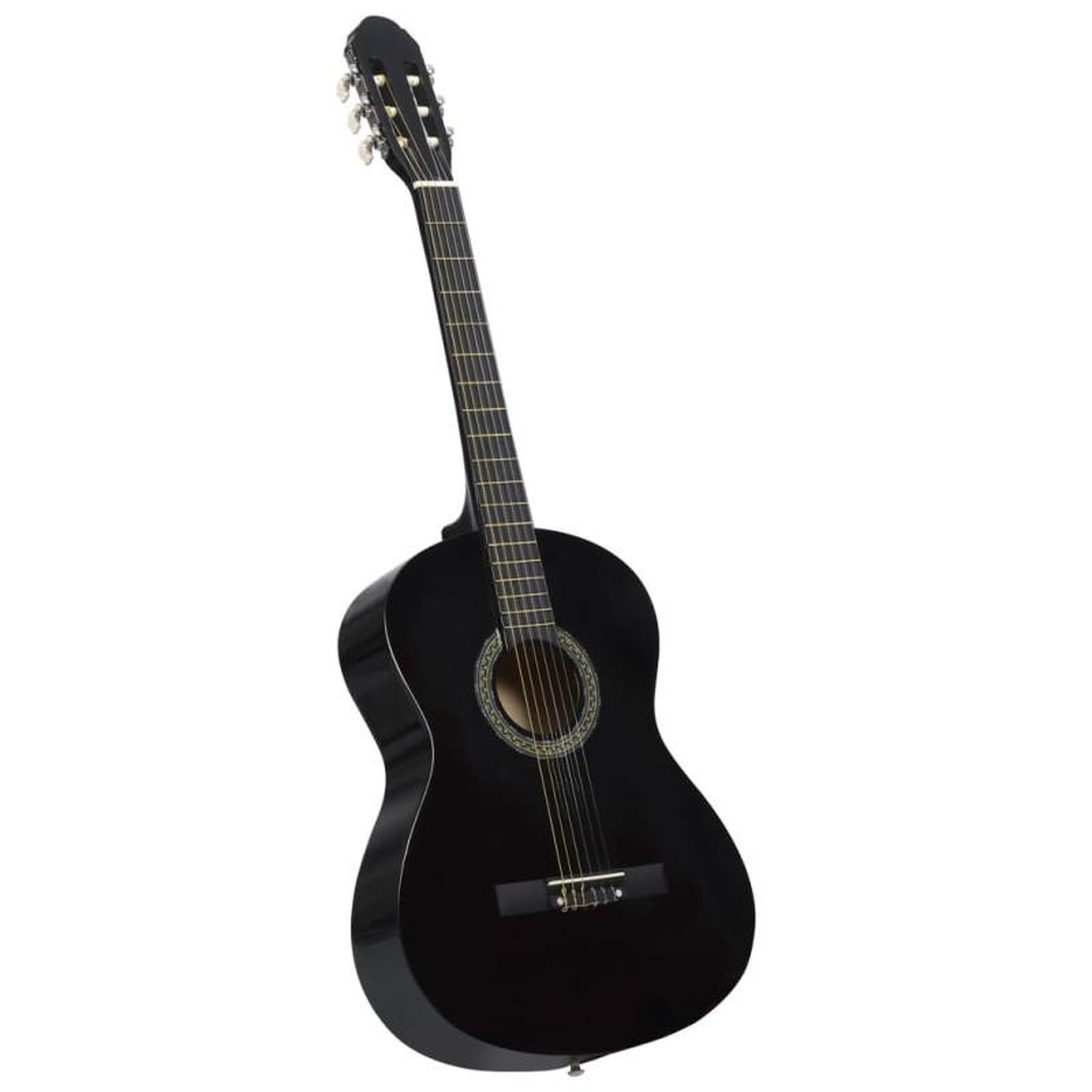 Voir la diapositive 2 : VIDAXL Guitare classique avec sac pour débutants Noir 4 4 39