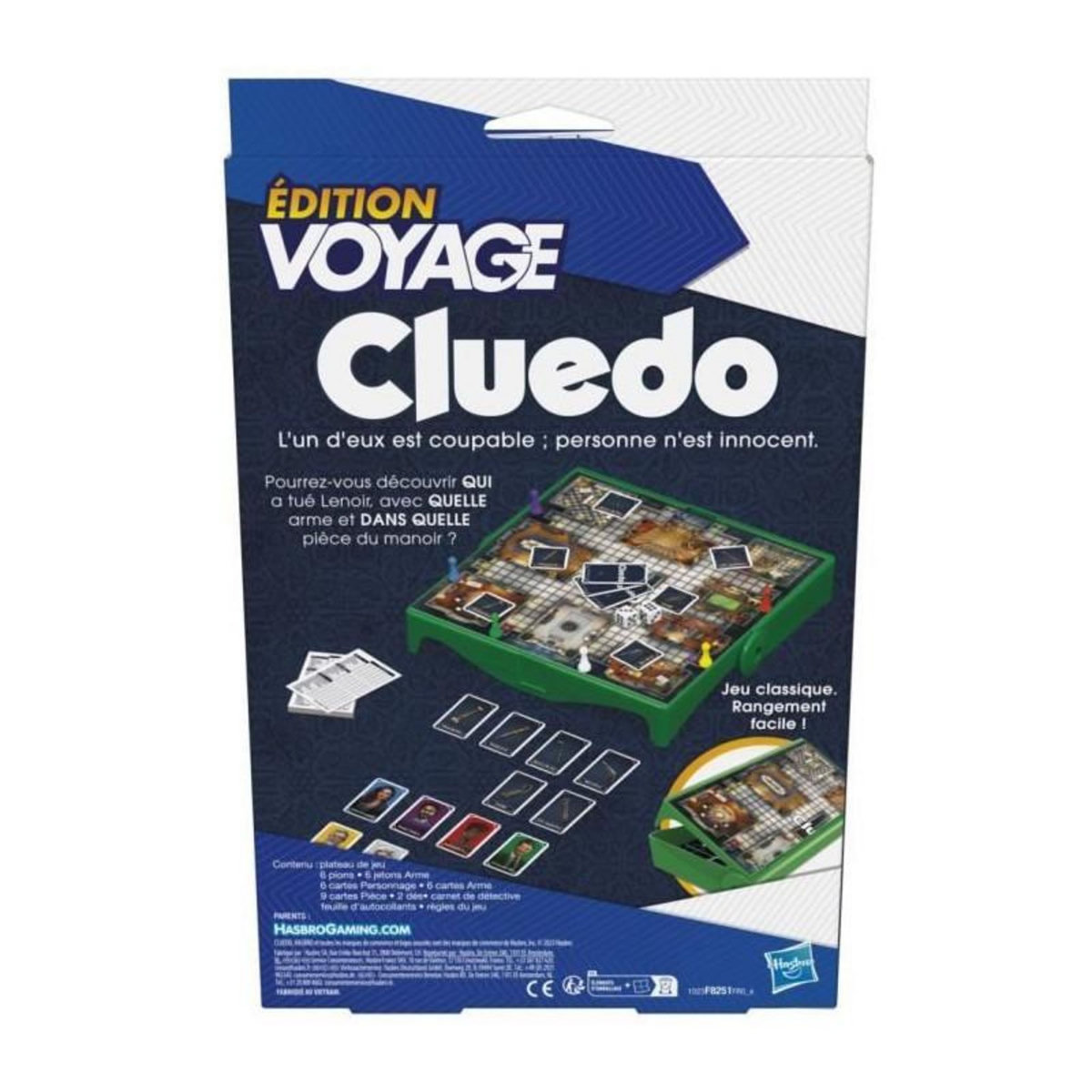 HASBRO Cluedo le jeu - edition voyage