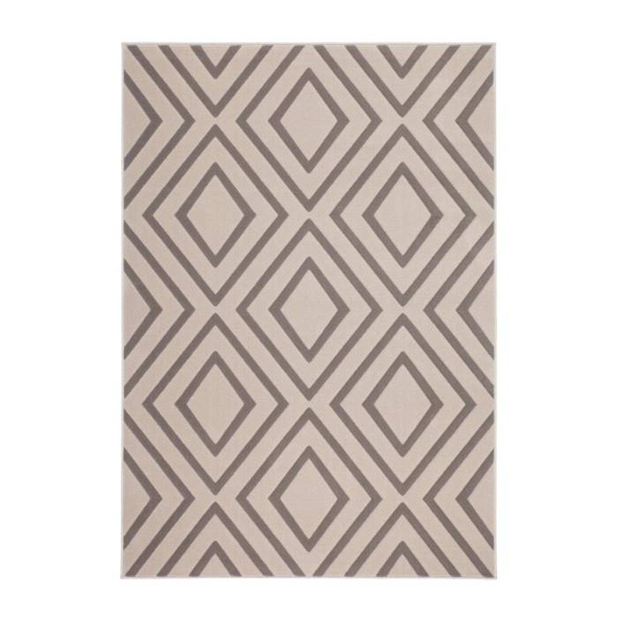 Paris Prix Tapis Imprimé à Poils Courts  Lina  Taupe