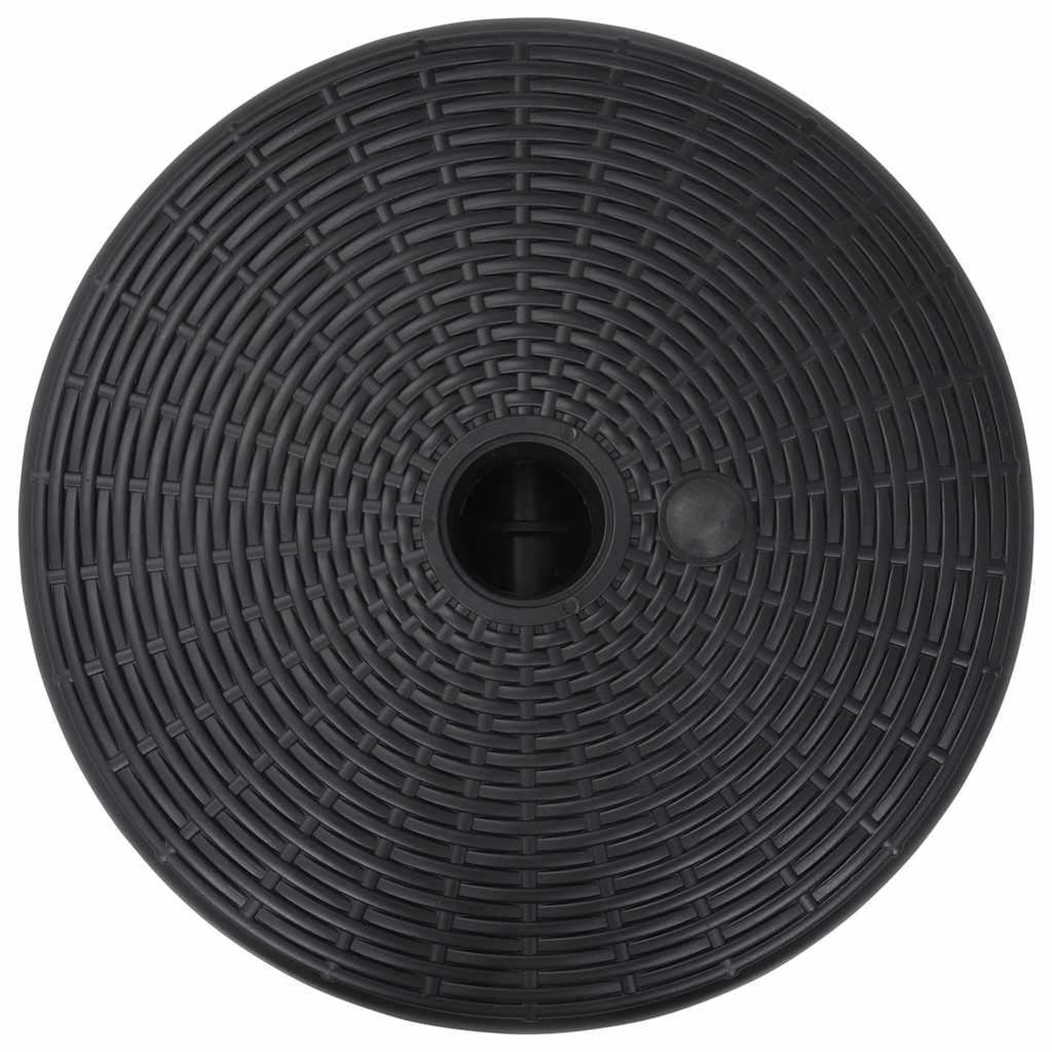 Voir la diapositive 3 : VIDAXL Socle de parasol rempli de sable/d'eau 24 l noir