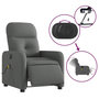 Voir la diapositive 5 : VIDAXL Fauteuil inclinable de massage electrique gris fonce tissu