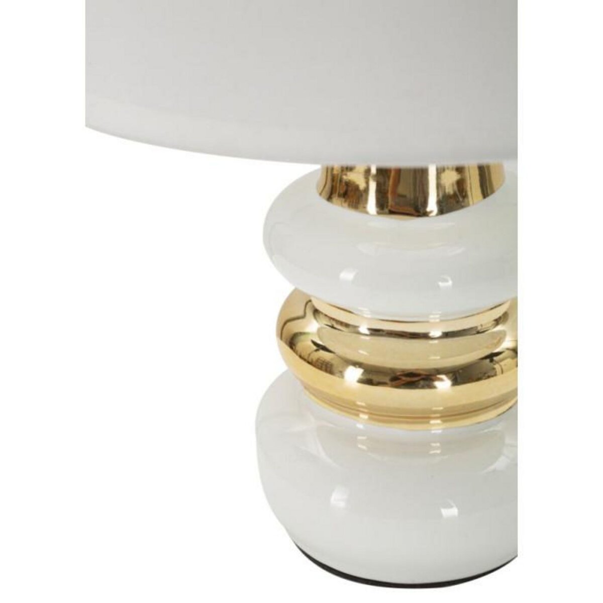 Paris Prix Lampe à Poser en Céramique  Liara  32cm Blanc & Or