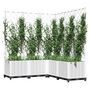 Voir la diapositive 3 : VIDAXL Jardiniere avec treillis Blanc 120x120x136 cm PP