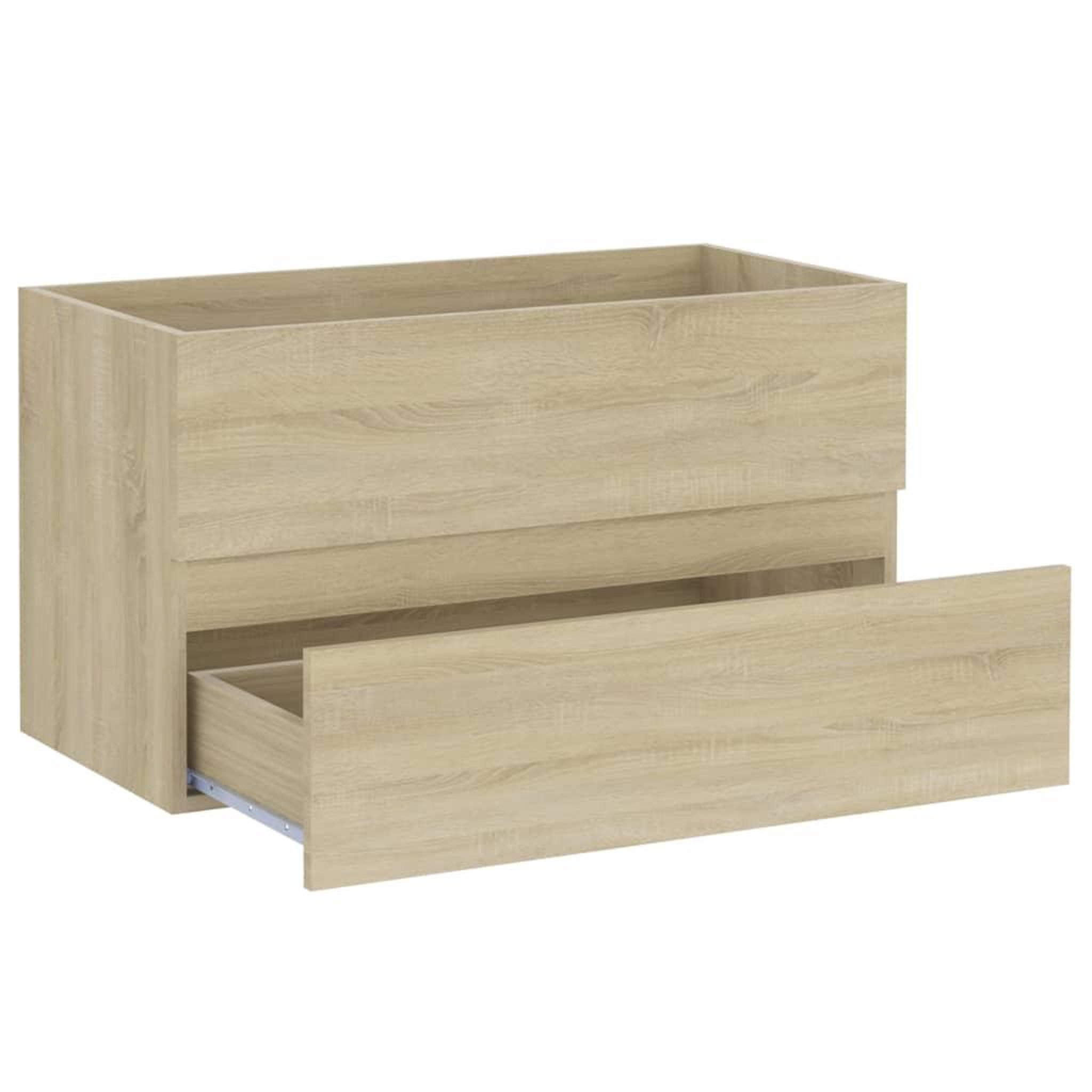 Voir la diapositive 4 : VIDAXL Armoire d'evier Chene sonoma 80x38,5x45 cm Bois d'ingenierie